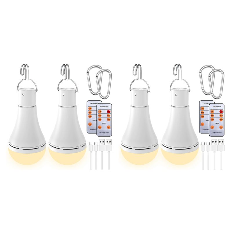 Power Outage Light - Ampoule rechargeable USB B03C avec télécommande