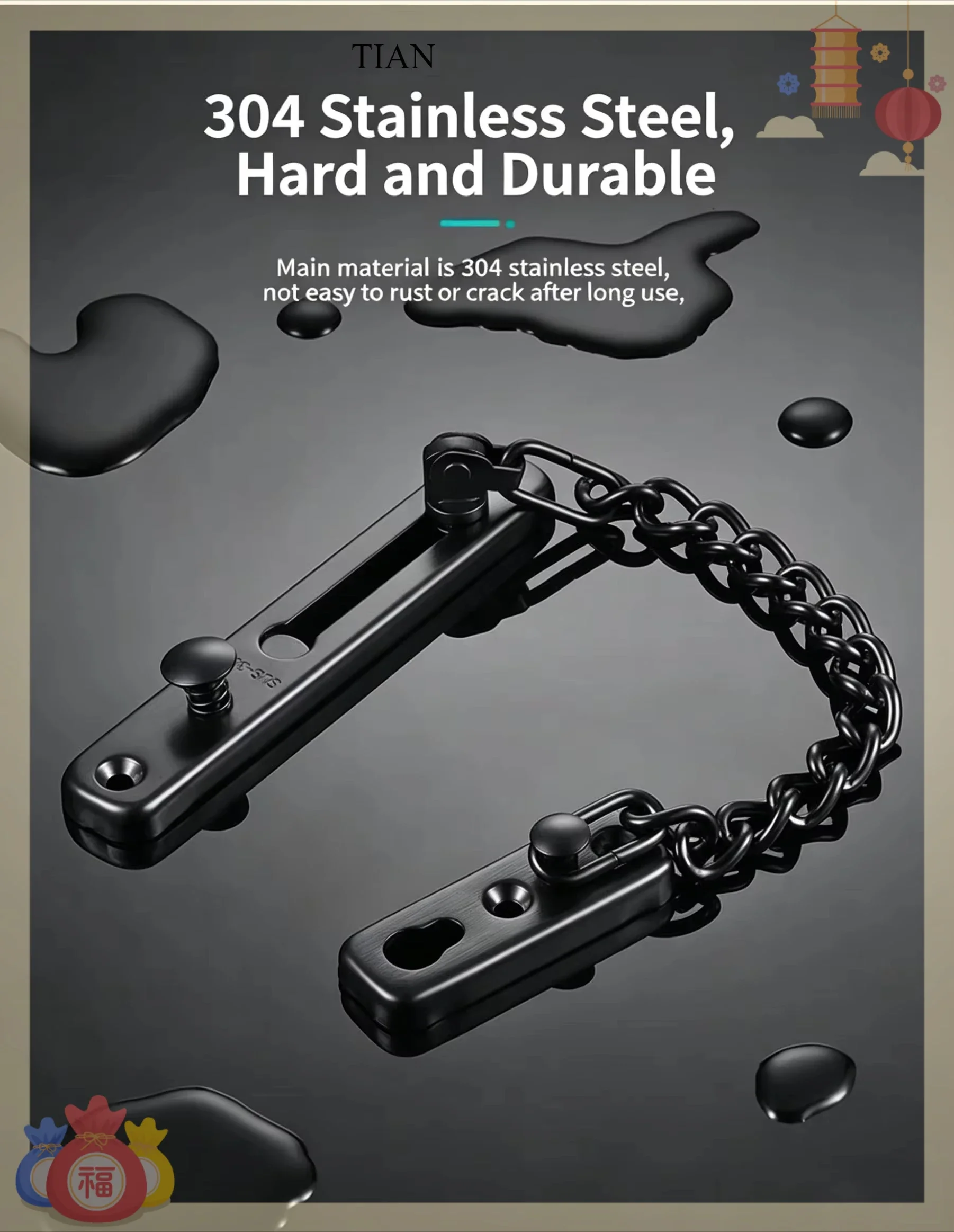 Serrure de sécurité à chaîne T - Security Chain Door avis et prix